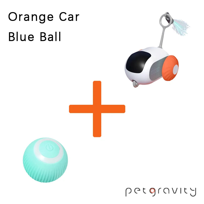 Interactive Cat Toy Car with Remote Control